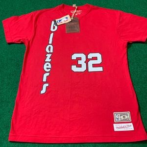 Bill Walton Mitchell Ness Portland blazers shirt S